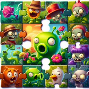 Garden vs Foes Jigsaw Puzzle