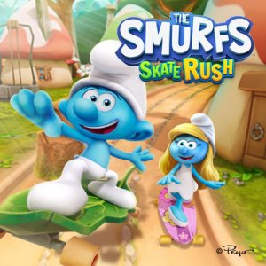 Smurfs Skateboard Dash