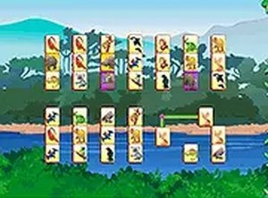 Wildlife Mahjong Tile Puzzle